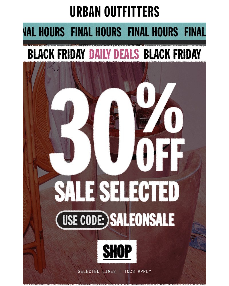 Screenshot of email with subject /media/emails/extra-30-off-ends-today-d1eb19-cropped-15ef2608.jpg