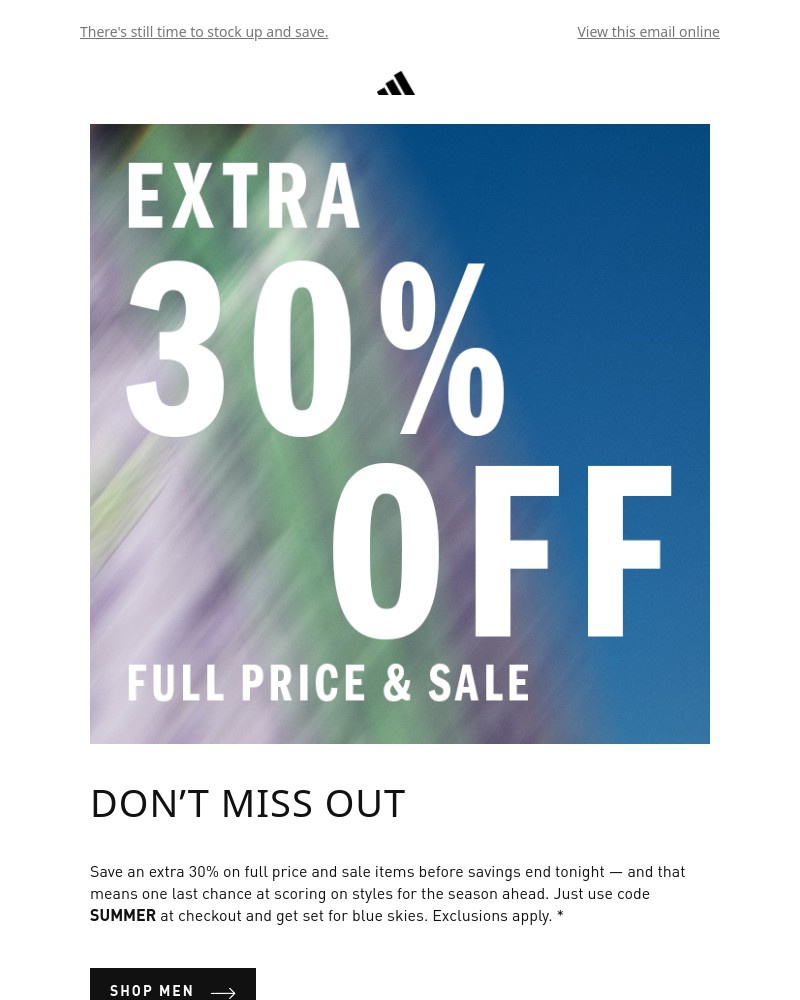 Adidas us email online best sale