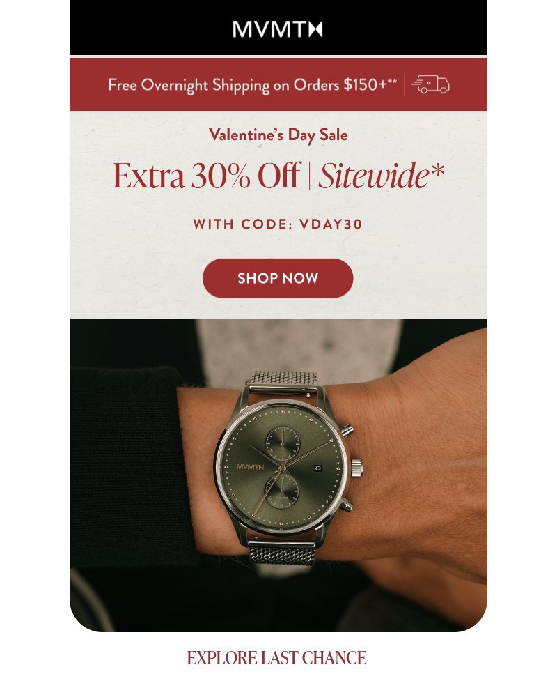 Screenshot of email with subject /media/emails/extra-30-off-is-waiting-for-you-07d4a7-cropped-53f7541f.jpg