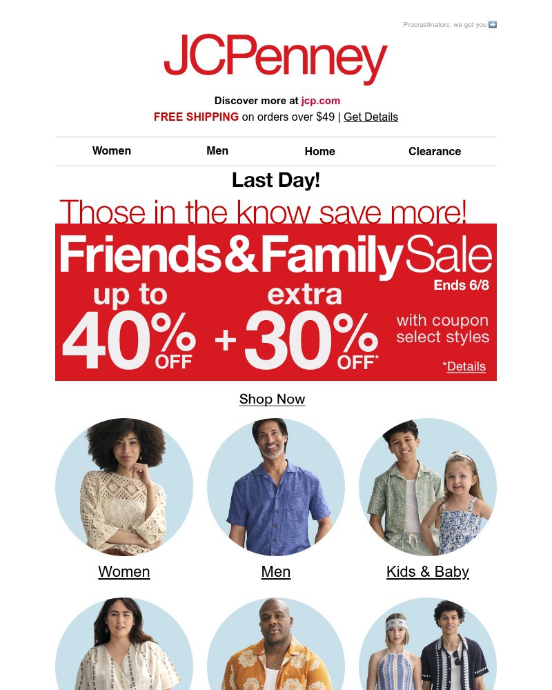 Screenshot of email with subject /media/emails/extra-30-off-last-day-to-get-in-store-for-the-friends-family-sale-08fdd2-cropped-13025330.jpg