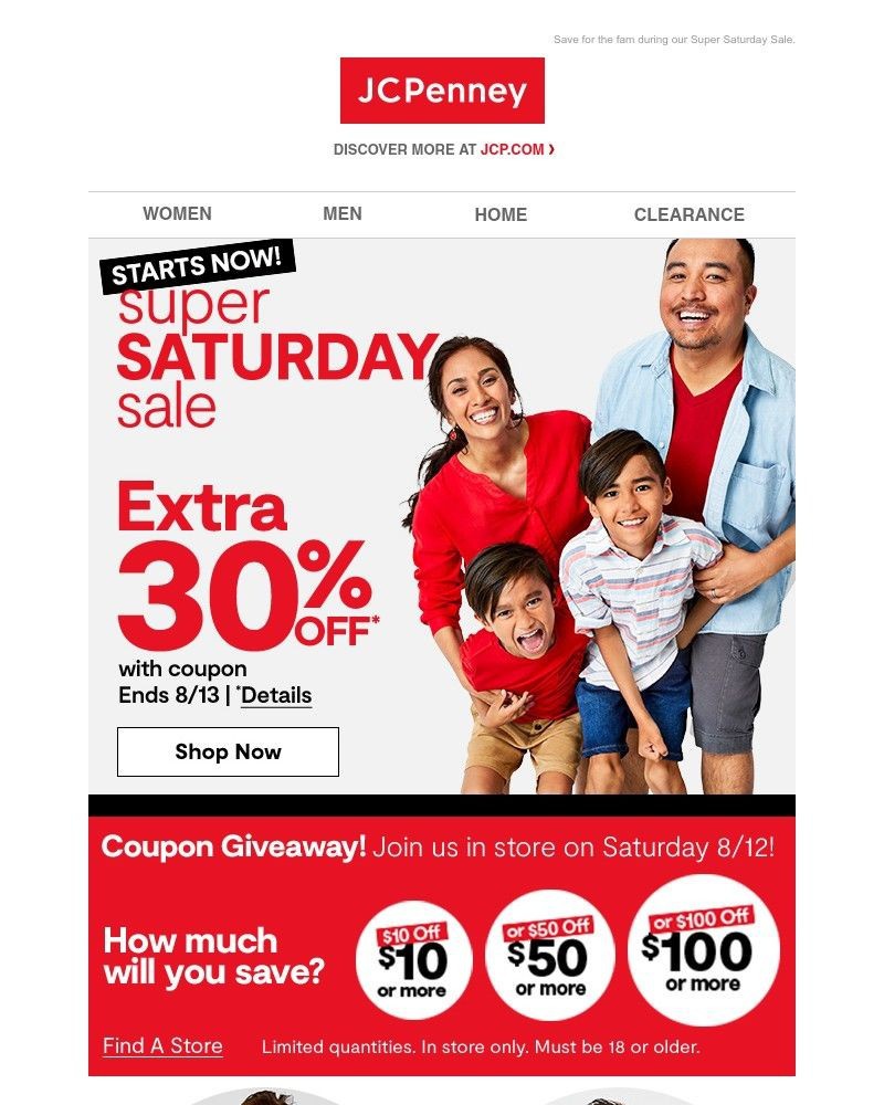 Screenshot of email with subject /media/emails/extra-30-off-now-through-sunday-3c0a41-cropped-deb79d1f.jpg