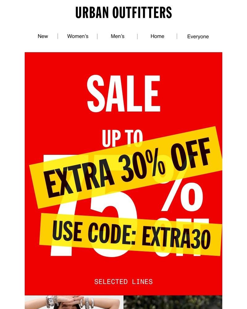 Screenshot of email with subject /media/emails/extra-30-off-sale-chosen-for-you-cb1ca3-cropped-74c4148f.jpg