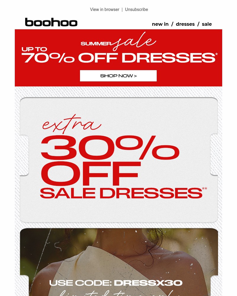 Screenshot of email with subject /media/emails/extra-30-off-sale-dresses-edb0f7-cropped-e5096861.jpg