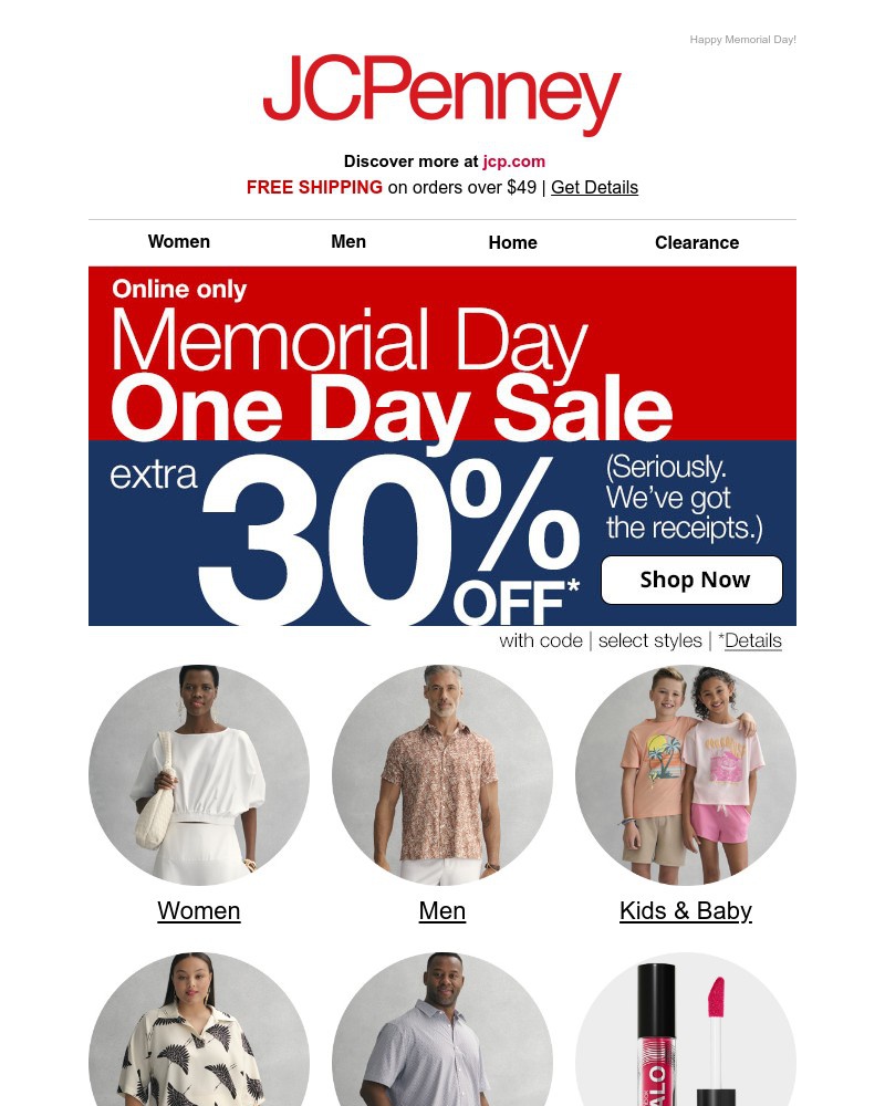Screenshot of email with subject /media/emails/extra-30-off-today-online-only-43de2d-cropped-932c88b7.jpg