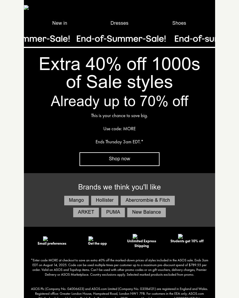 Screenshot of email with subject /media/emails/extra-40-off-1000s-of-sale-styles-3a13e2-cropped-562368fc.jpg