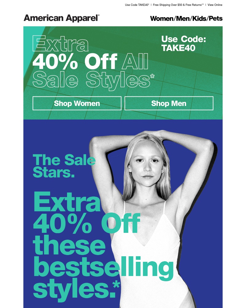 Screenshot of email with subject /media/emails/extra-40-off-bestselling-sale-styles-cropped-d89def46.jpg