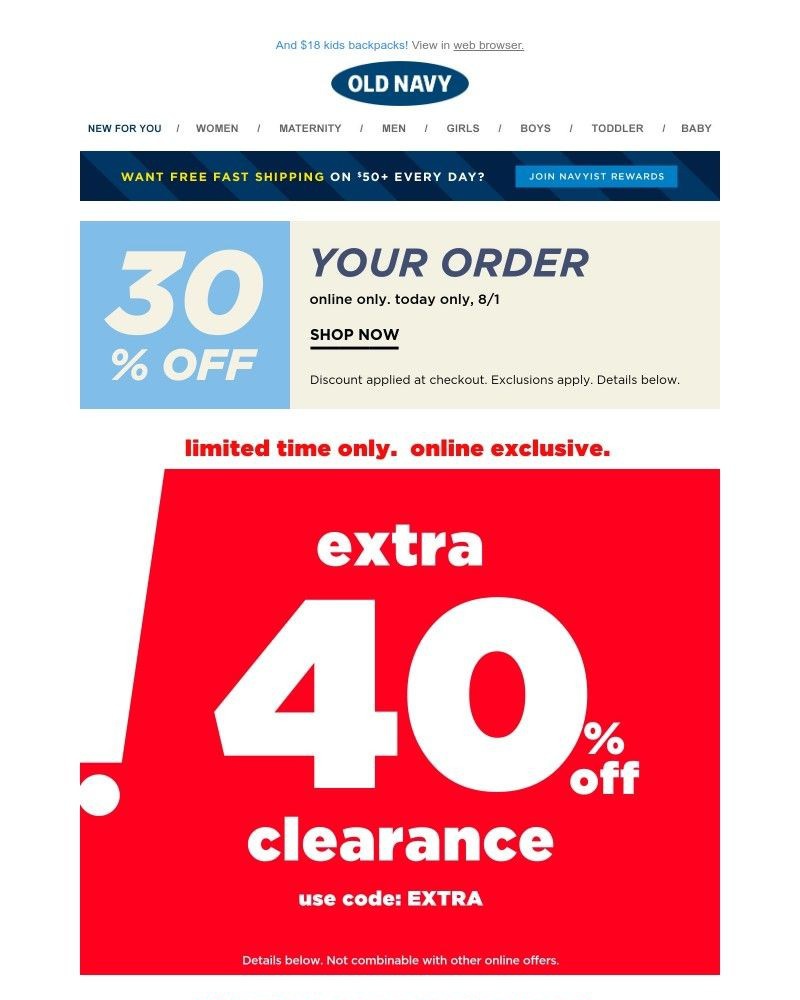 Screenshot of email with subject /media/emails/extra-40-off-clearance-redeem-asap-trending-denim-is-on-sale-39cf4d-cropped-10888b89.jpg