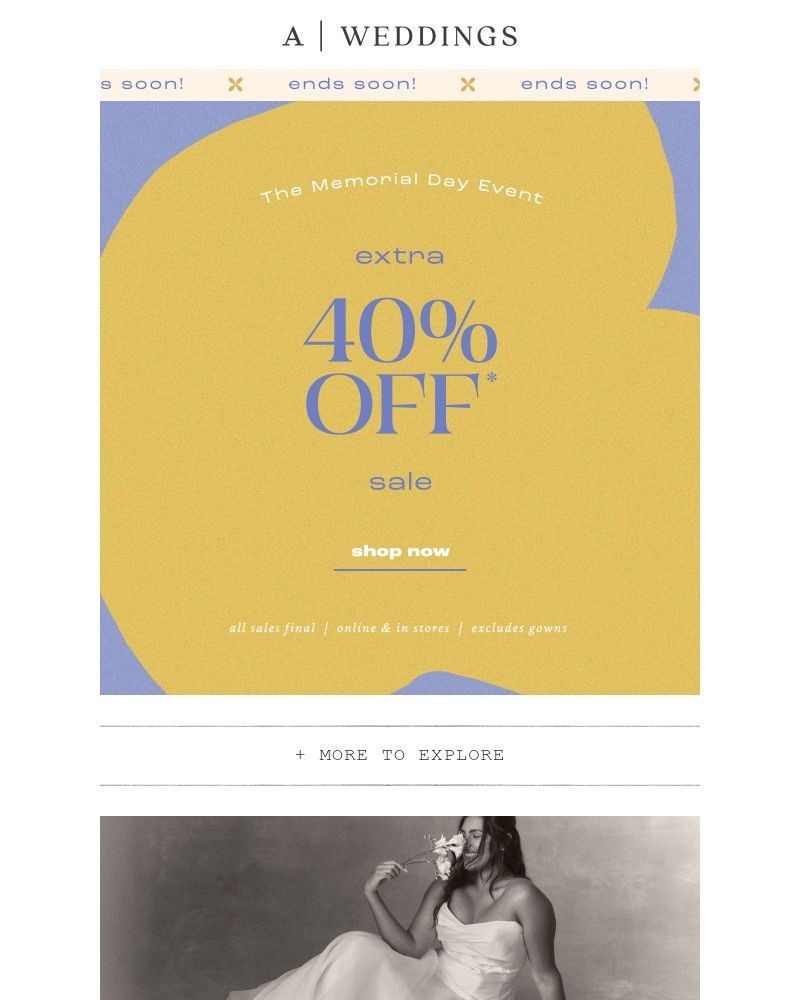 Screenshot of email with subject /media/emails/extra-40-off-sale-ends-soon-a8a5b9-cropped-411e7662.jpg