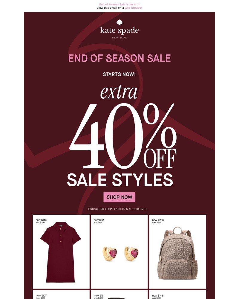 Screenshot of email with subject /media/emails/extra-40-off-sale-styles-starts-n-o-w-e03574-cropped-aad536c6.jpg