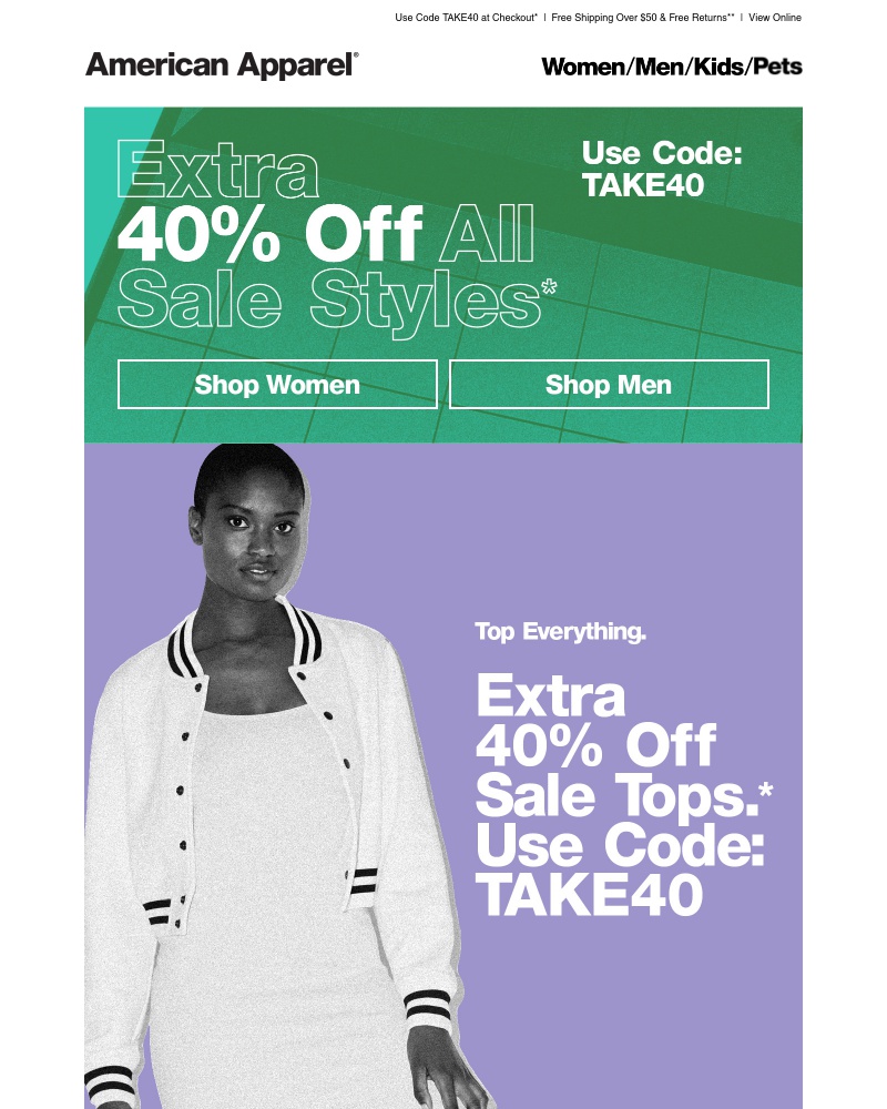 Screenshot of email with subject /media/emails/extra-40-off-sale-tops-cropped-b5ee3750.jpg