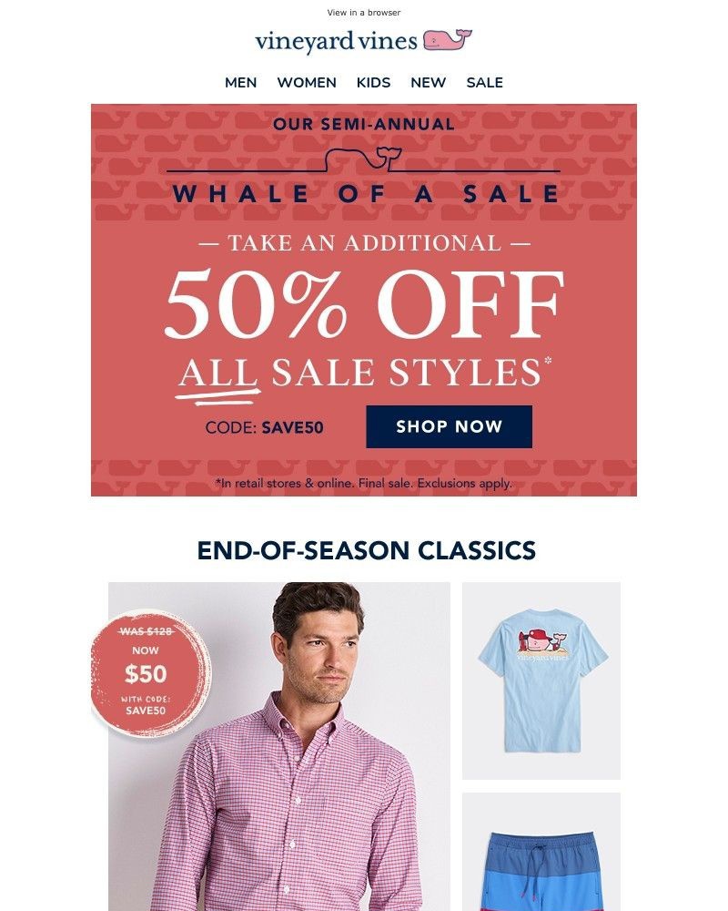 Screenshot of email with subject /media/emails/extra-50-off-all-sale-shop-dresses-from-15-fd78b2-cropped-c758eddd.jpg