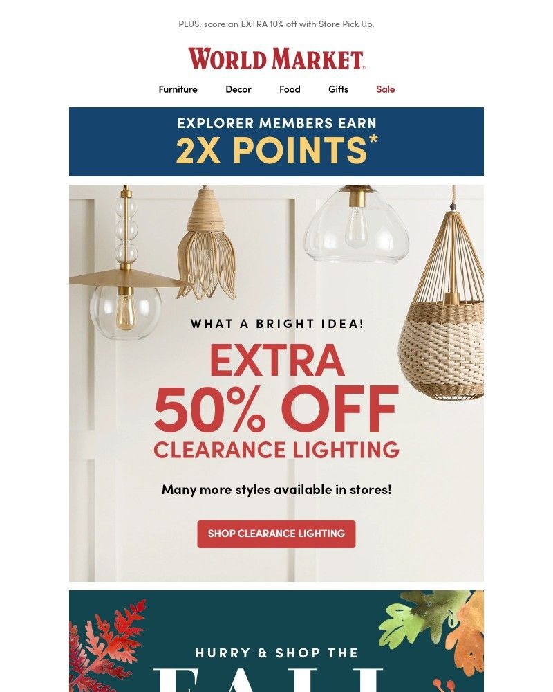 Screenshot of email with subject /media/emails/extra-50-off-clearance-lighting-cdfe2c-cropped-299bae72.jpg