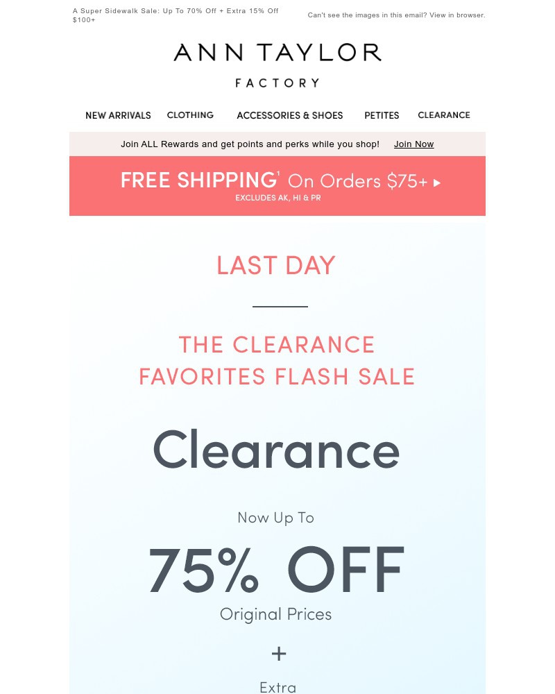 Screenshot of email with subject /media/emails/extra-50-off-must-have-clearance-ends-tonight-5af482-cropped-c3ce3b37.jpg