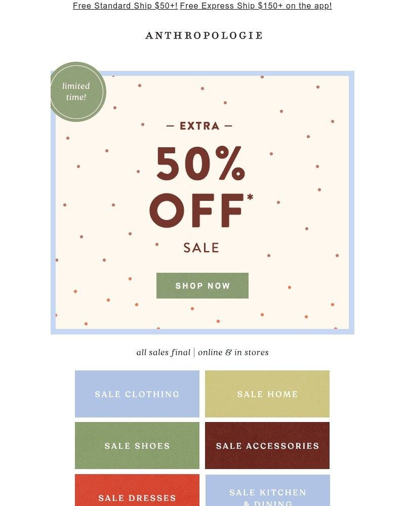 Screenshot of email with subject /media/emails/extra-50-off-new-sale-styles-5cc364-cropped-063324a9.jpg