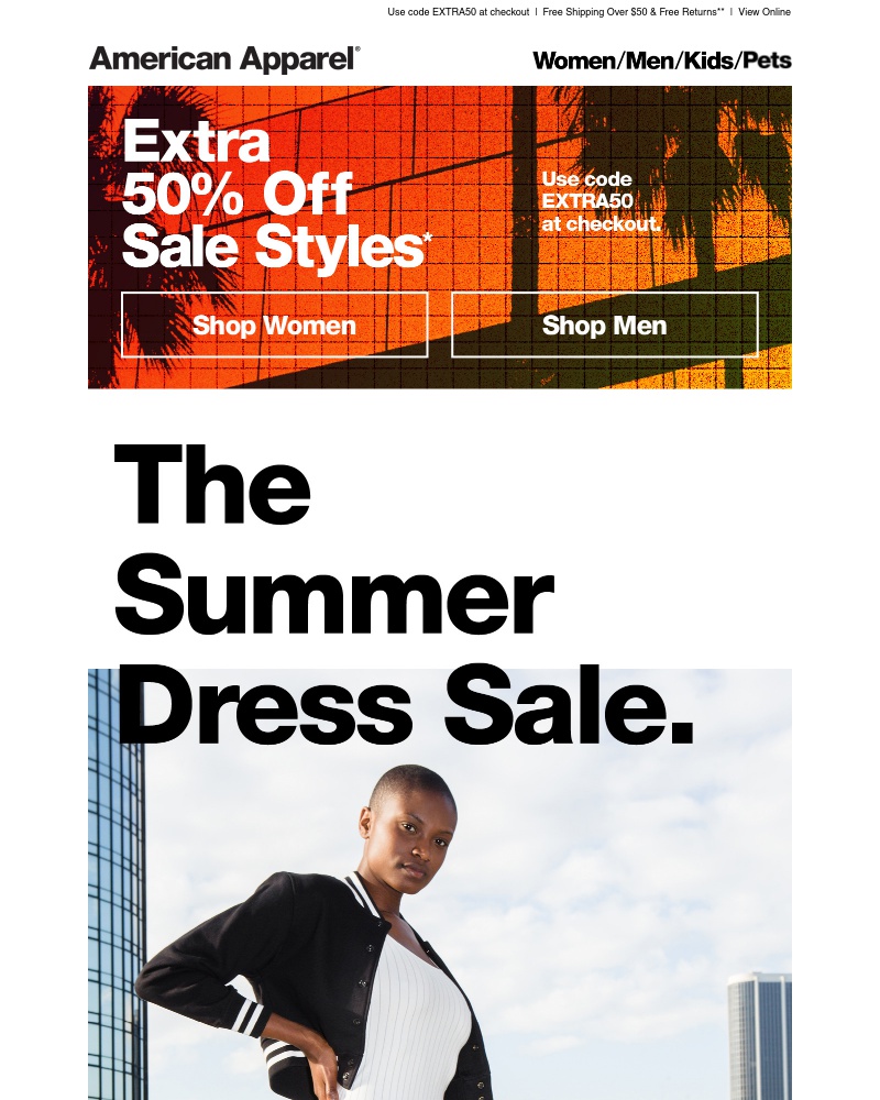 Screenshot of email with subject /media/emails/extra-50-off-sale-dresses-more-cropped-eb8eb01c.jpg
