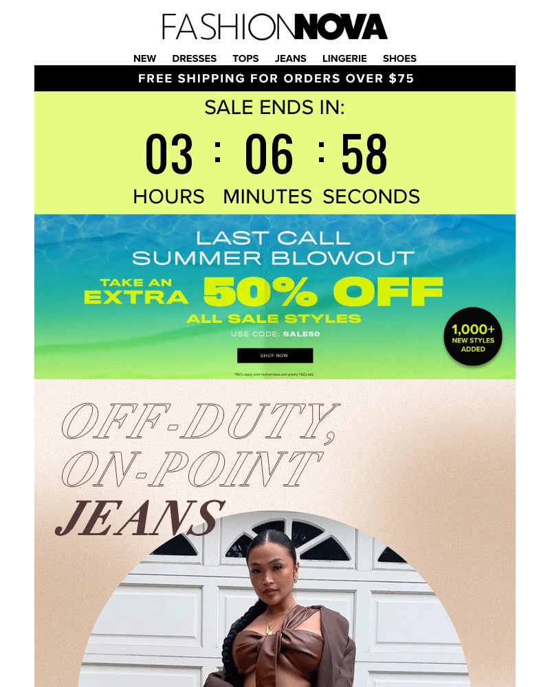 Screenshot of email with subject /media/emails/extra-50-off-sale-on-sale-e8bcb4-cropped-1a9bd6f4.jpg