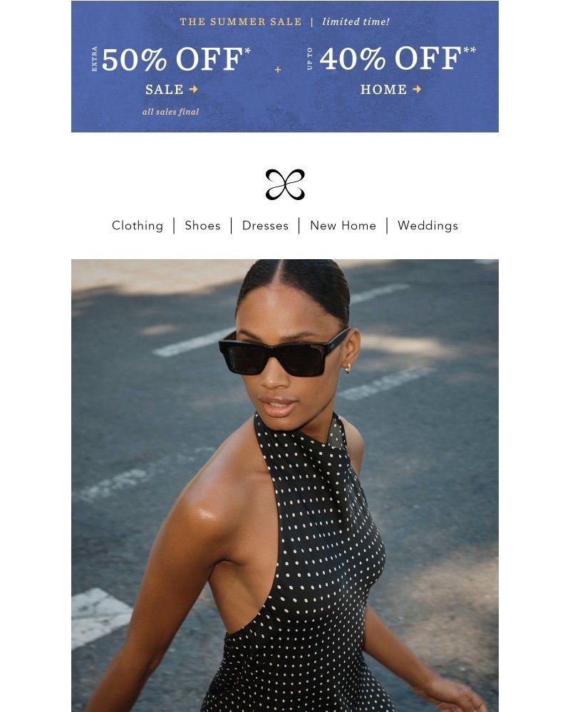 Screenshot of email with subject /media/emails/extra-50-off-sale-plus-meet-the-jamie-dress-f4bfda-cropped-37b1ff86.jpg