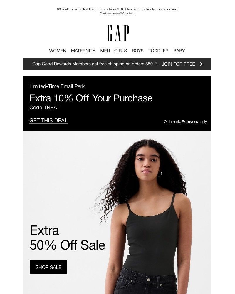 Screenshot of email with subject /media/emails/extra-50-off-sale-special-bonus-more-from-16-f6af5d-cropped-c83a81b5.jpg