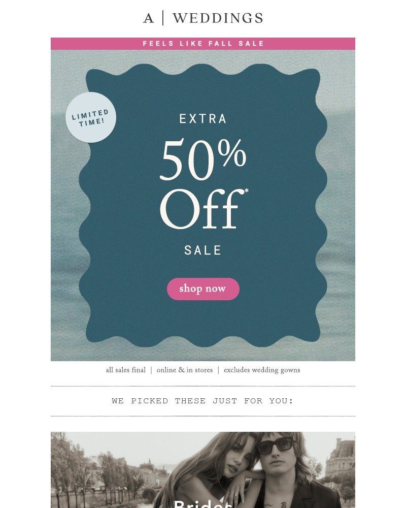 Screenshot of email with subject /media/emails/extra-50-off-sale-startsnow-8ab1a8-cropped-5cfa3856.jpg