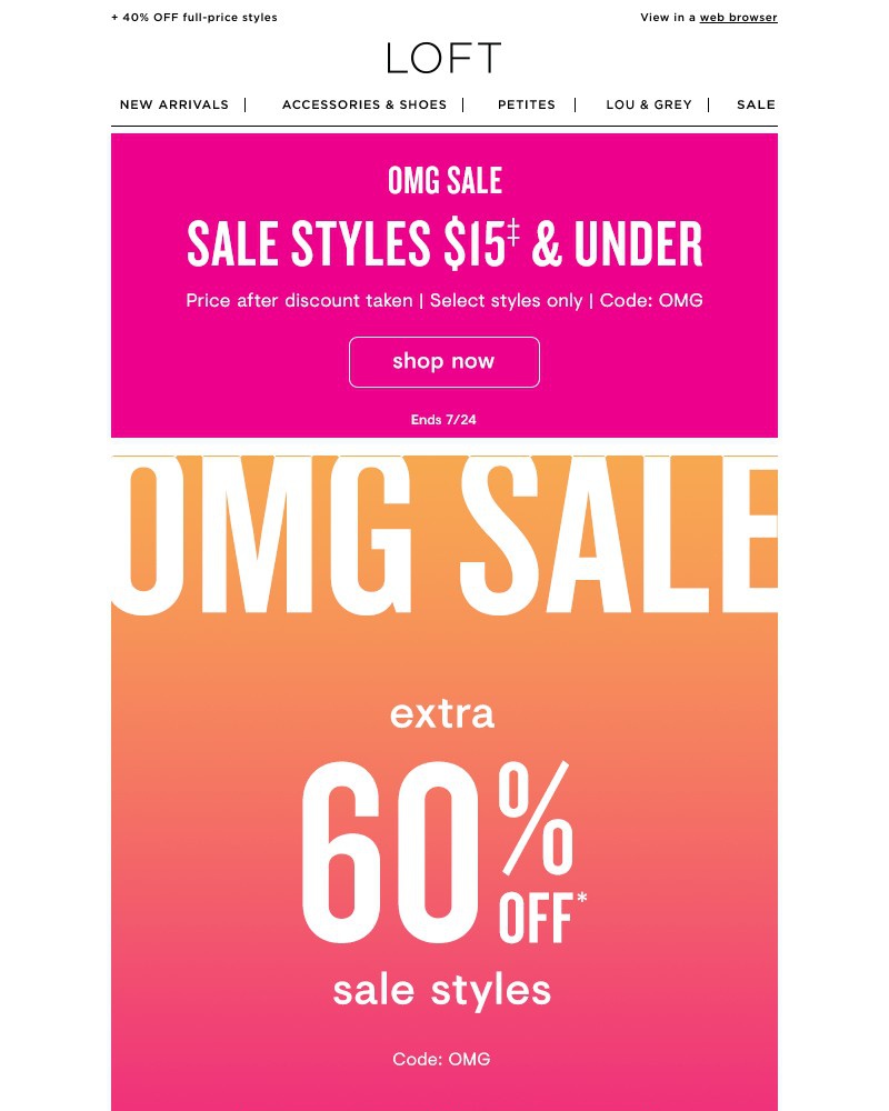 Screenshot of email with subject /media/emails/extra-60-off-sale-new-markdowns-07a38f-cropped-00aefb55.jpg