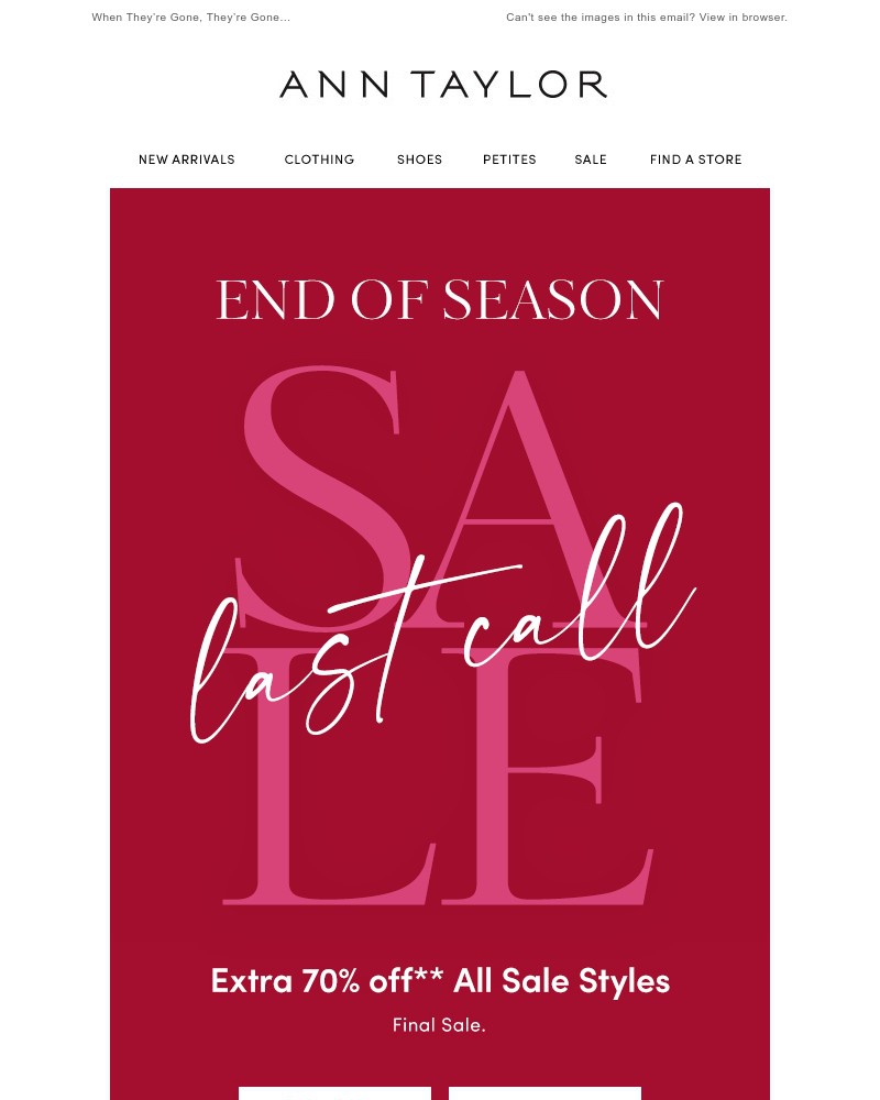 Screenshot of email with subject /media/emails/extra-70-off-all-sale-styles-f5d9de-cropped-8ae5b76d.jpg