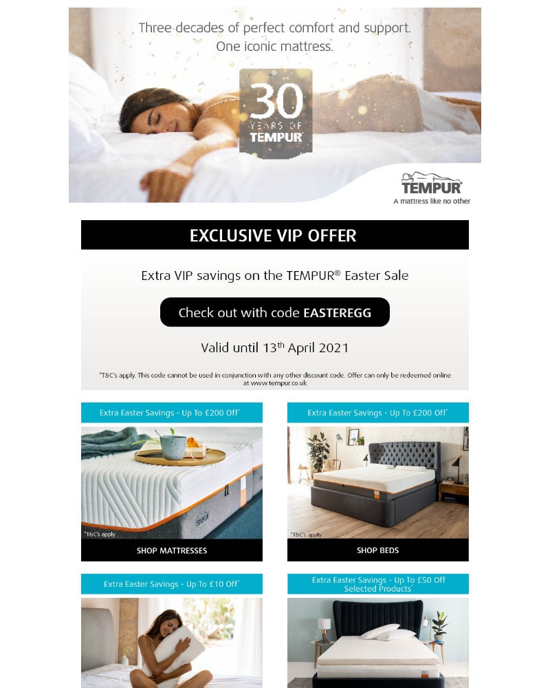 Screenshot of email with subject /media/emails/extra-easter-sale-savings-for-tempur-vips-9e099a-cropped-576c1961.jpg