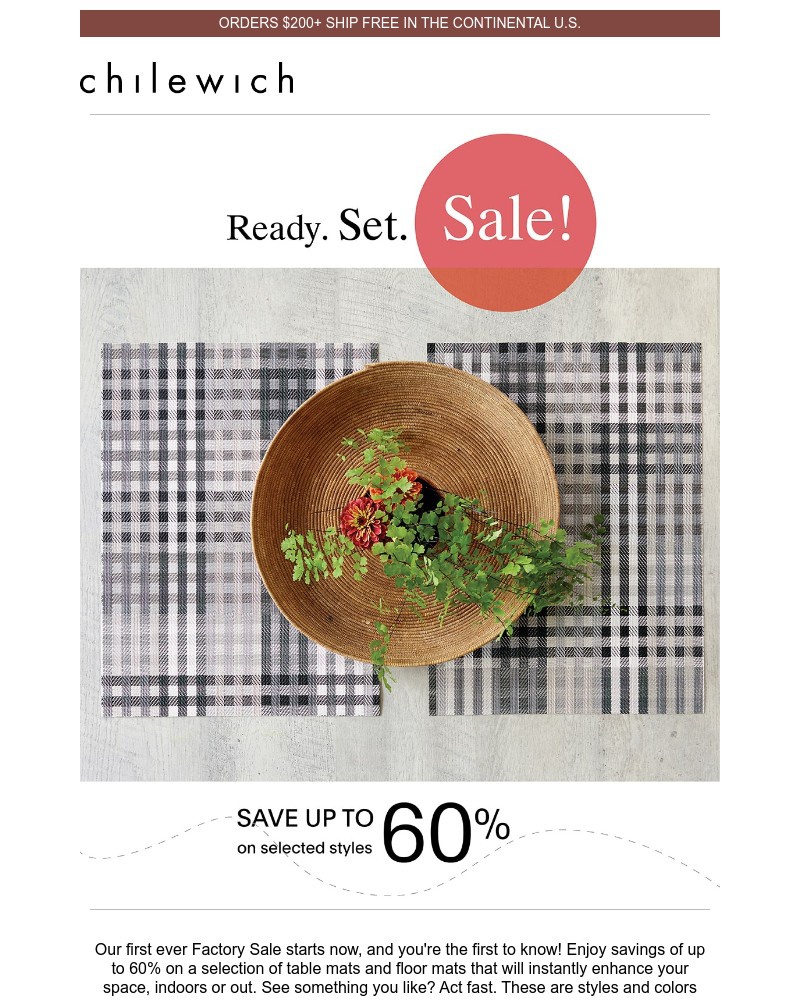 Screenshot of email with subject /media/emails/factory-sale-a-first-for-chilewich-72f15e-cropped-65d6195e.jpg