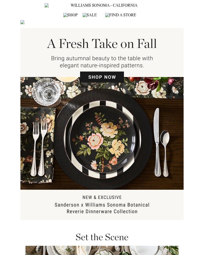 Screenshot of email sent to a Pottery Barn Newsletter subscriber