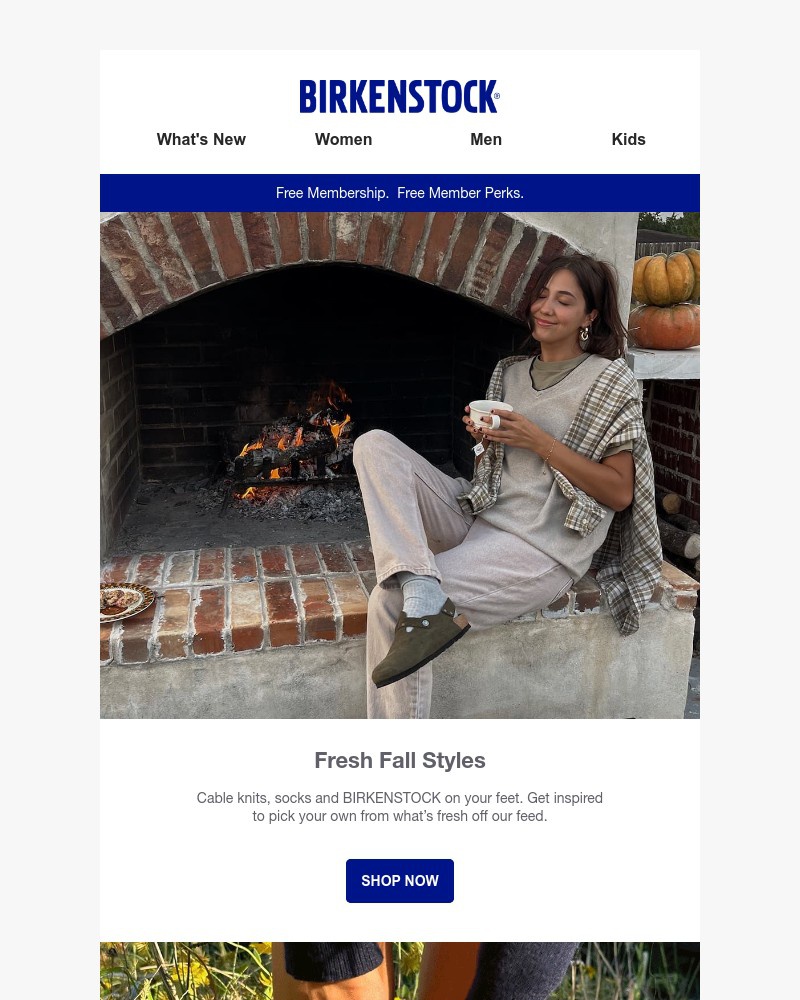 Screenshot of email sent to a Birkenstock Newsletter subscriber