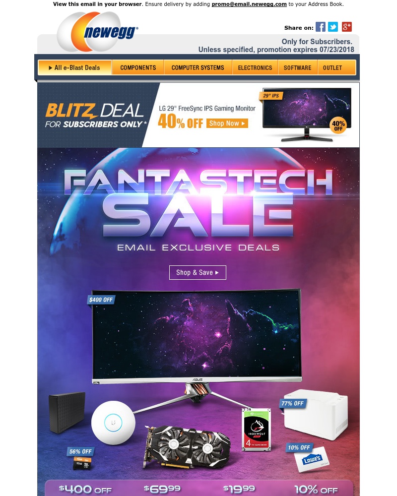 Screenshot of email with subject /media/emails/fantastech-sale-email-exclusives-40-off-lg-29-freesync-ips-gaming-monitor-cropped_pacVJ2c.jpg