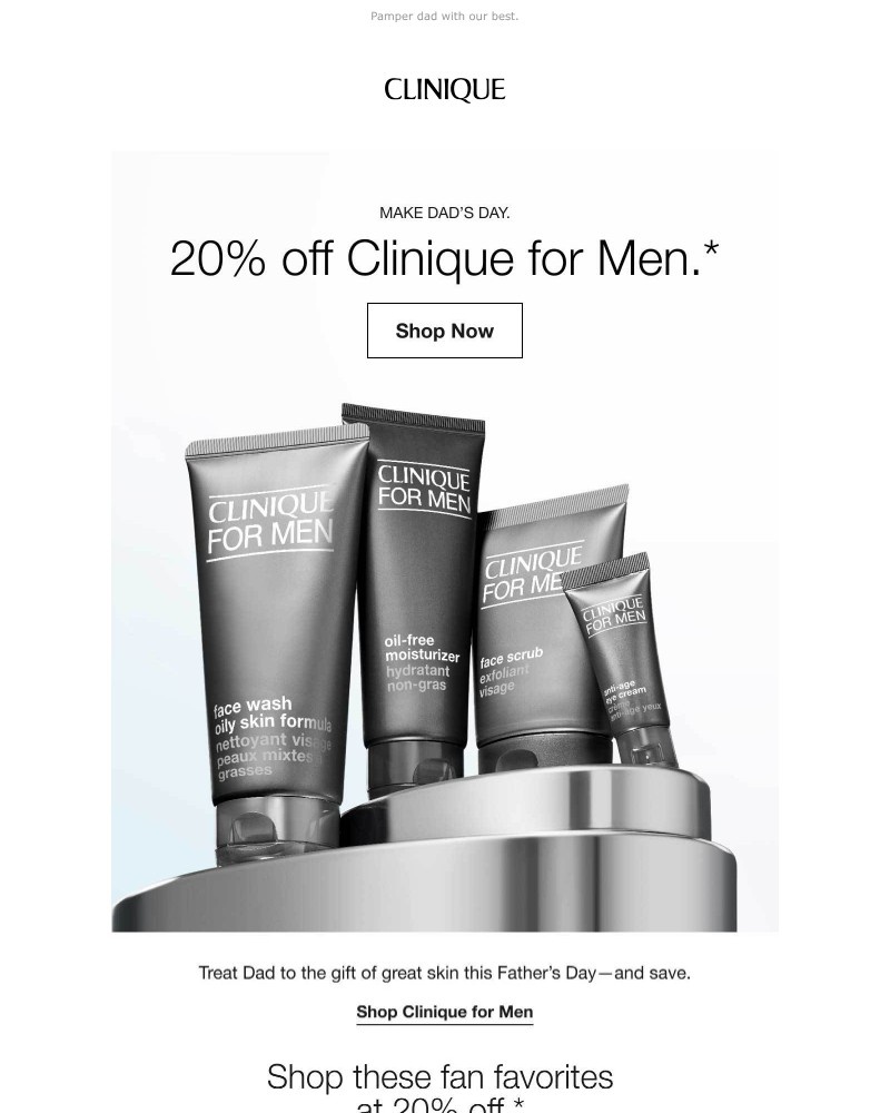 Screenshot of email with subject /media/emails/fathers-day-special-20-off-clinique-for-men-6eb861-cropped-4c6c27f6.jpg