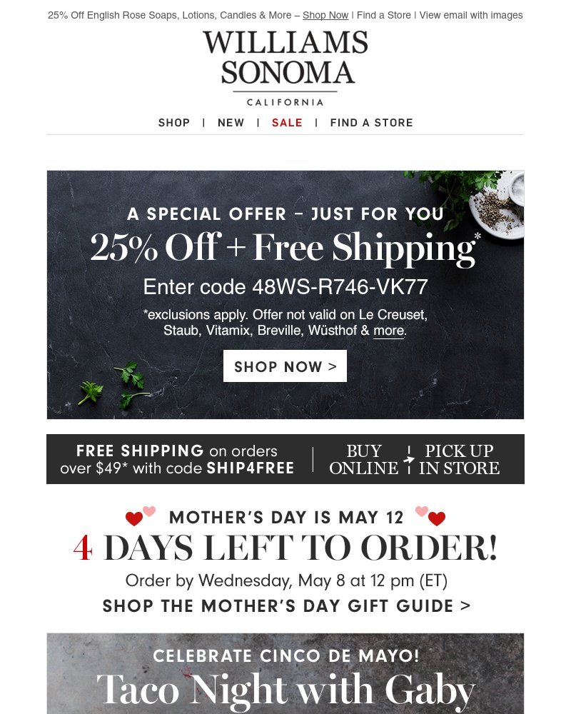 Screenshot of email with subject /media/emails/favorite-cinco-de-mayo-recipes-staub-sale-1-cropped-e7cf33b0.jpg