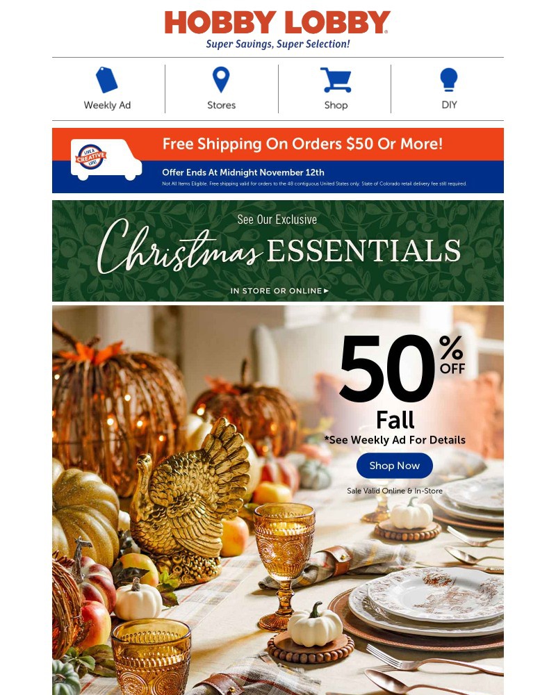 Screenshot of email with subject /media/emails/feast-on-50-off-fall-dining-essentials-today-9cb46b-cropped-af63e038.jpg