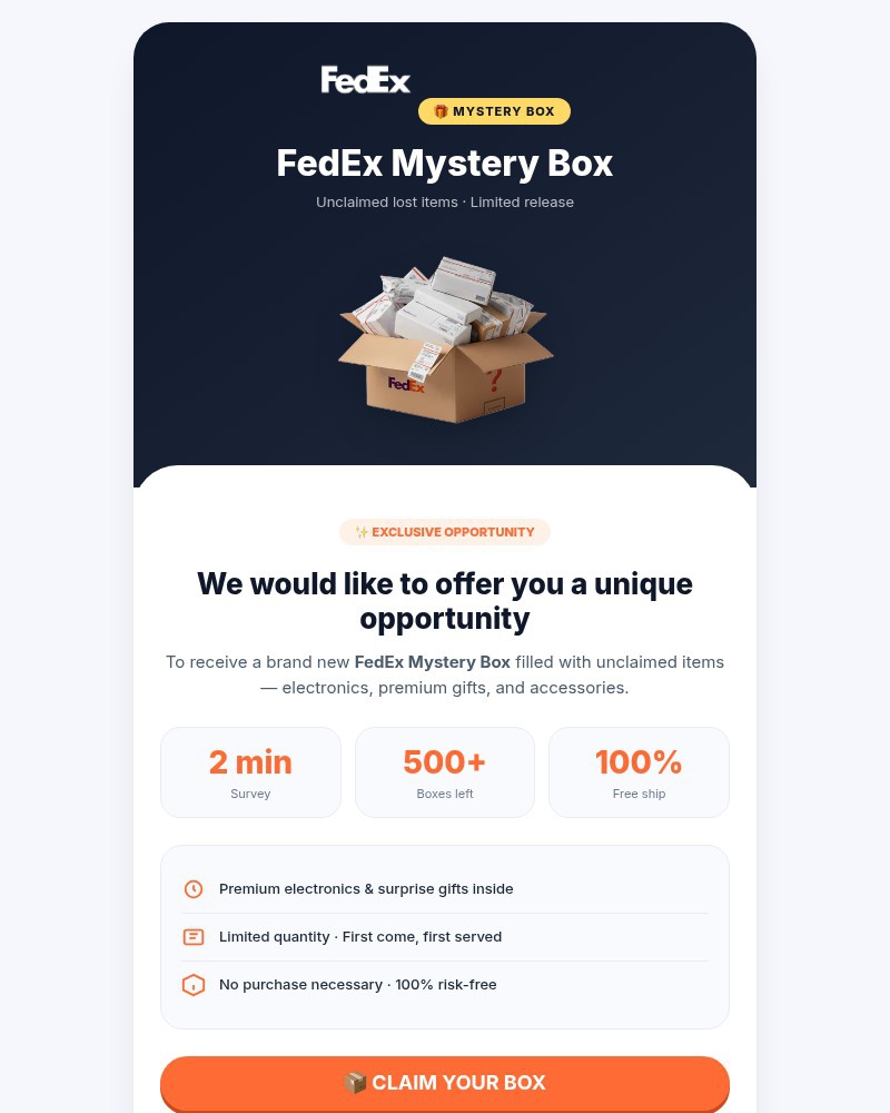 Screenshot of email with subject /media/emails/fedex-mystery-box-claim-your-unclaimed-package-1aaa0b-cropped-6c62dd13.jpg