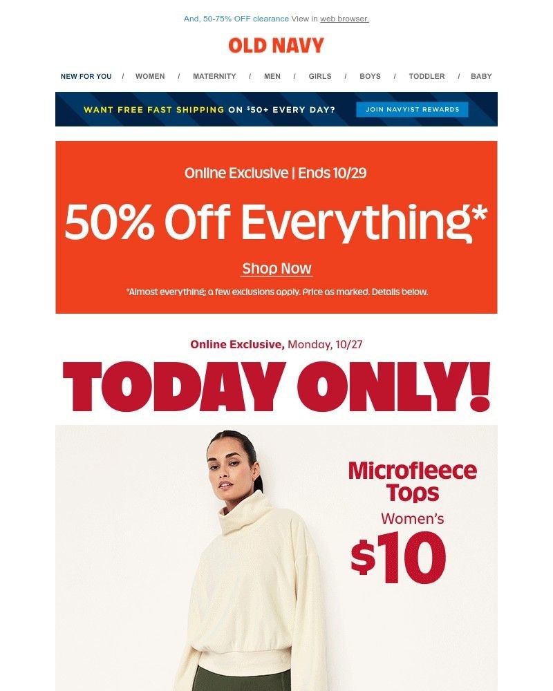 Screenshot of email with subject /media/emails/fifty-percent-off-everything-no-joke-12-microfleece-pants-and-10-microfleece-tops_XXeZnY1.jpg