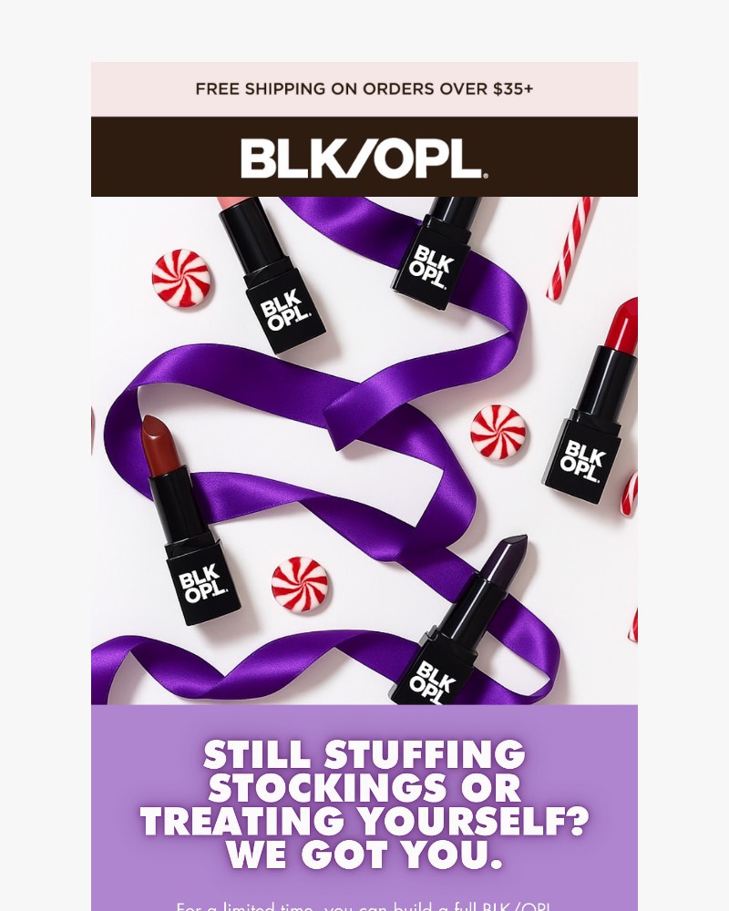 Screenshot of email sent to a Black Opal Beauty Newsletter subscriber