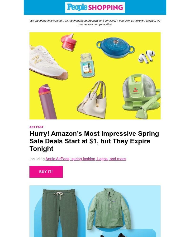 Screenshot of email sent to a People Newsletter subscriber