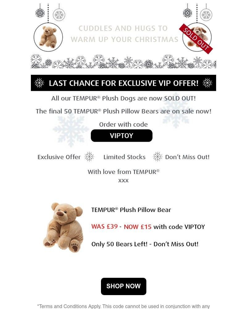 Screenshot of email with subject /media/emails/final-50-tempur-plush-pillow-bears-on-sale-now-exclusive-vip-offer-68a03b-cropped_McYKlQg.jpg