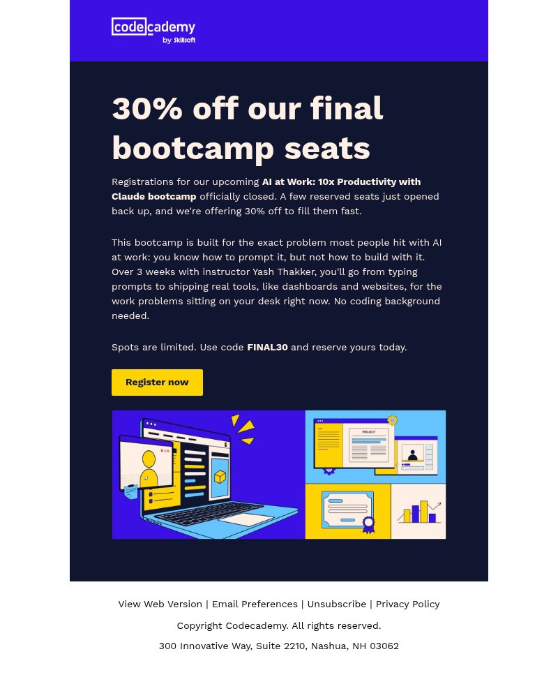 Screenshot of email with subject /media/emails/final-call-30-off-our-ai-at-work-bootcamp-88c25b-cropped-83b87847.jpg