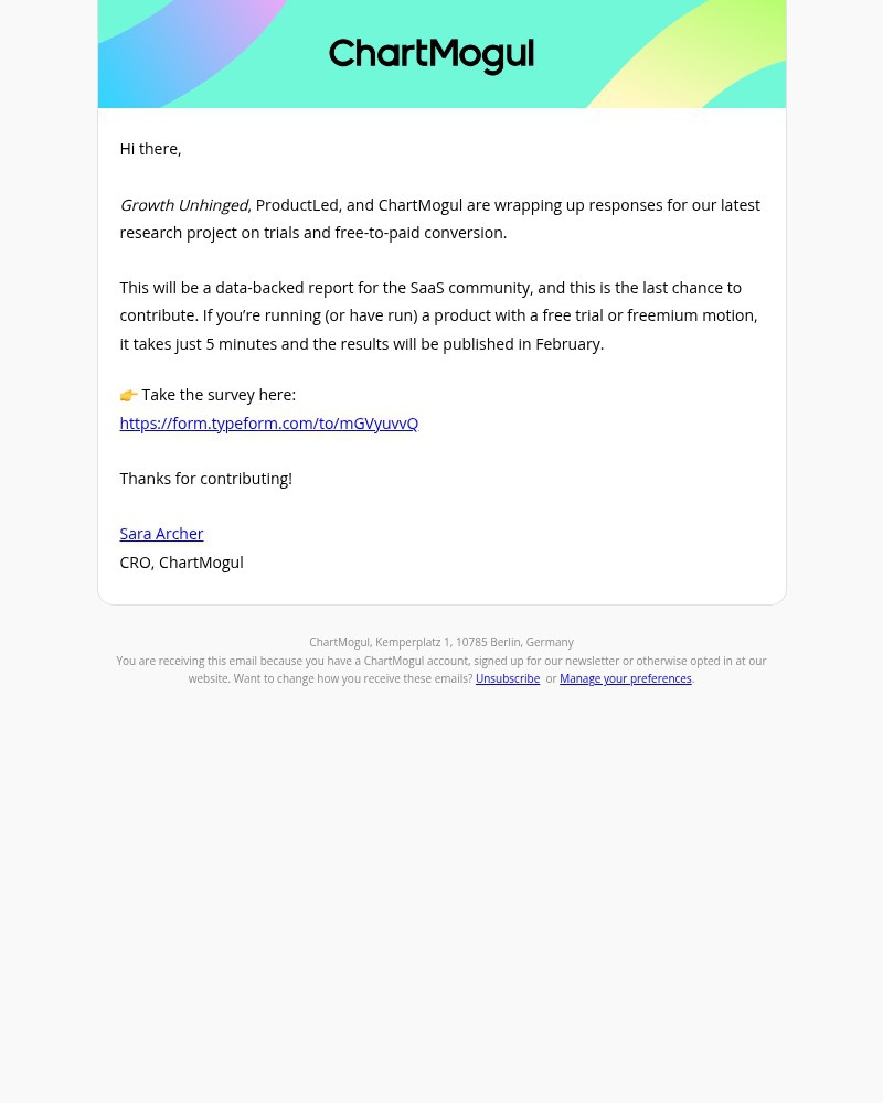 Screenshot of email with subject /media/emails/final-call-contribute-to-the-2026-conversion-survey-2e45c8-cropped-a0265ba7.jpg