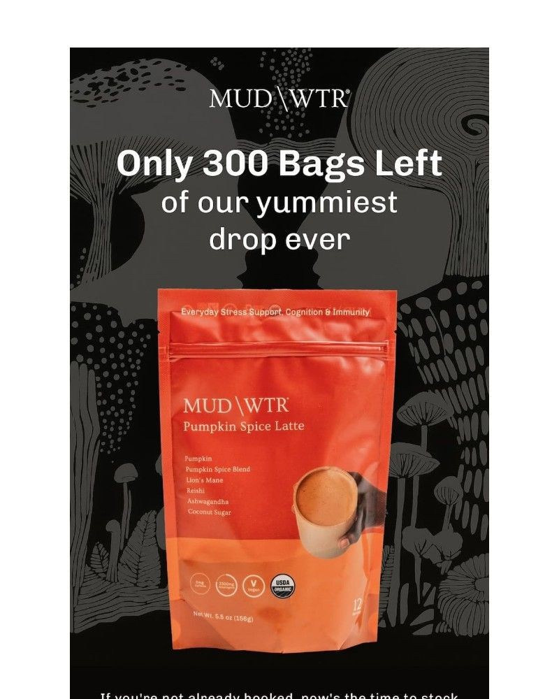 Screenshot of email sent to a MUD/WTR Newsletter subscriber