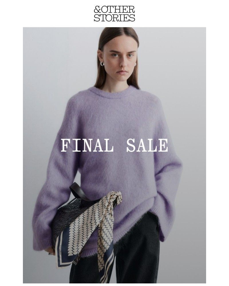 Screenshot of email sent to a & Other Stories Newsletter subscriber