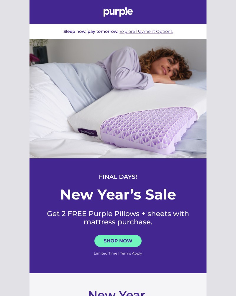 Screenshot of email with subject /media/emails/final-days-get-sheets-and-2-pillows-free-with-your-dream-mattress-a7e36a-cropped-c8e8c704.jpg