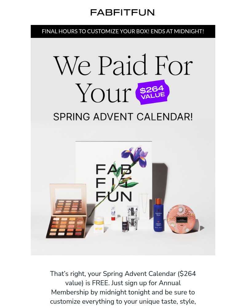 Screenshot of email with subject /media/emails/final-hours-dont-wait-get-your-free-spring-advent-calendar-db00a5-cropped-800c0585.jpg