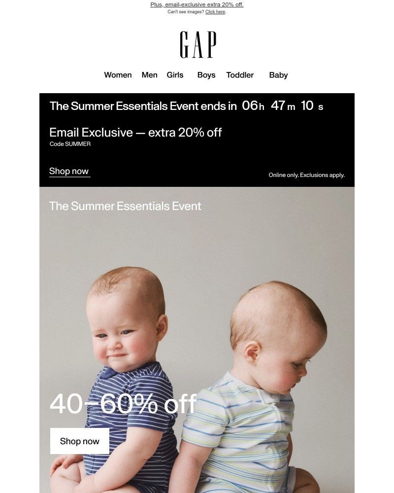 Screenshot of email with subject /media/emails/final-hours-to-get-4060-off-so-many-summer-essentials-face58-cropped-edf023c3.jpg