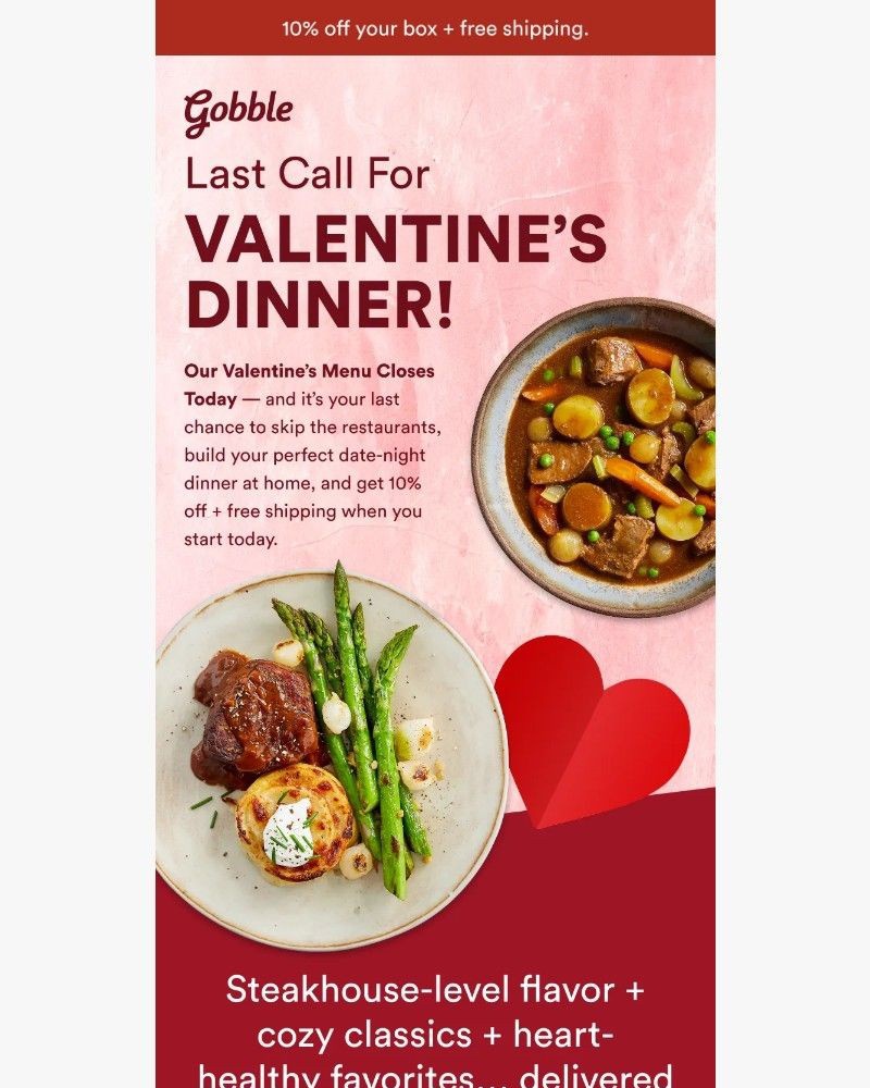 Screenshot of email sent to a Gobble Cart abandoner