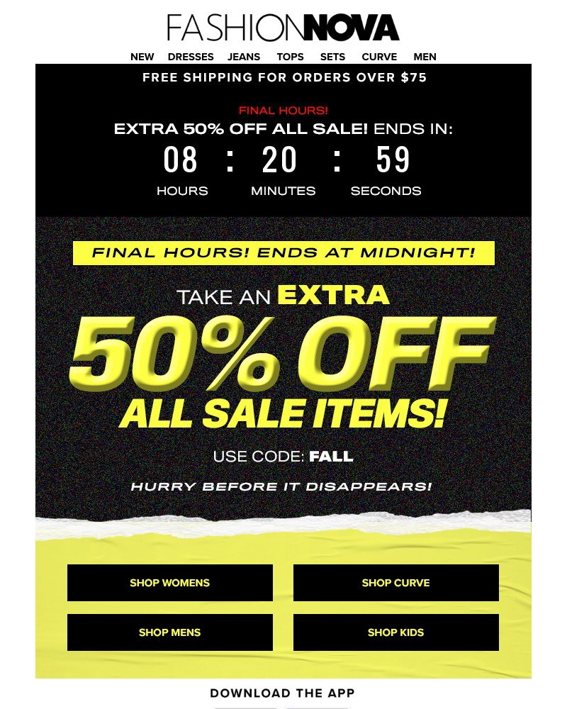 Screenshot of email with subject /media/emails/final-hrsexxxtra-50-off-all-sale-74403a-cropped-2f9e6a5d.jpg