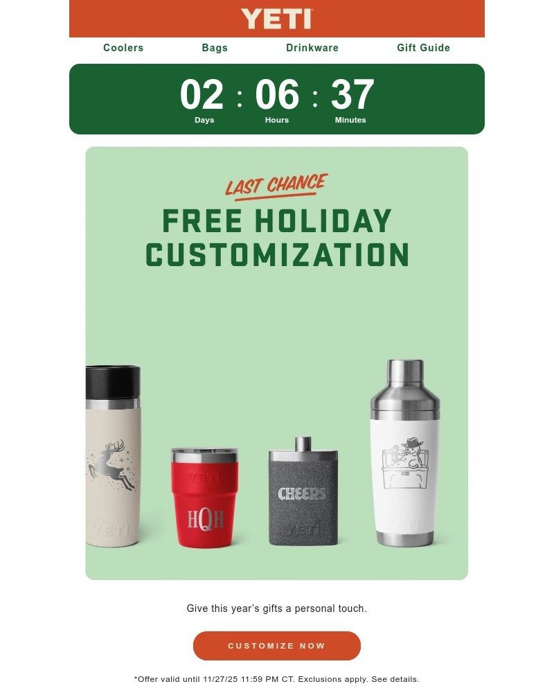 Screenshot of email with subject /media/emails/final-round-of-free-customization-a3dd5f-cropped-e31dab88.jpg