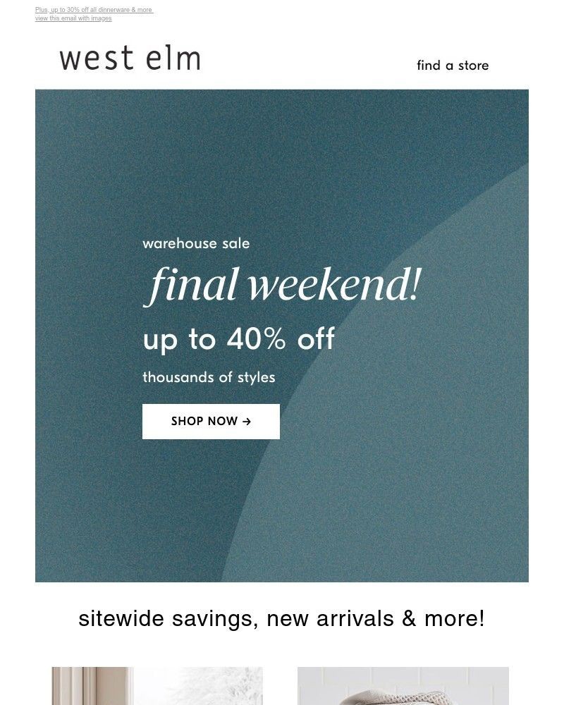 Screenshot of email with subject /media/emails/final-weekend-up-to-40-off-during-our-warehouse-sale-1daa7f-cropped-f45dba24.jpg