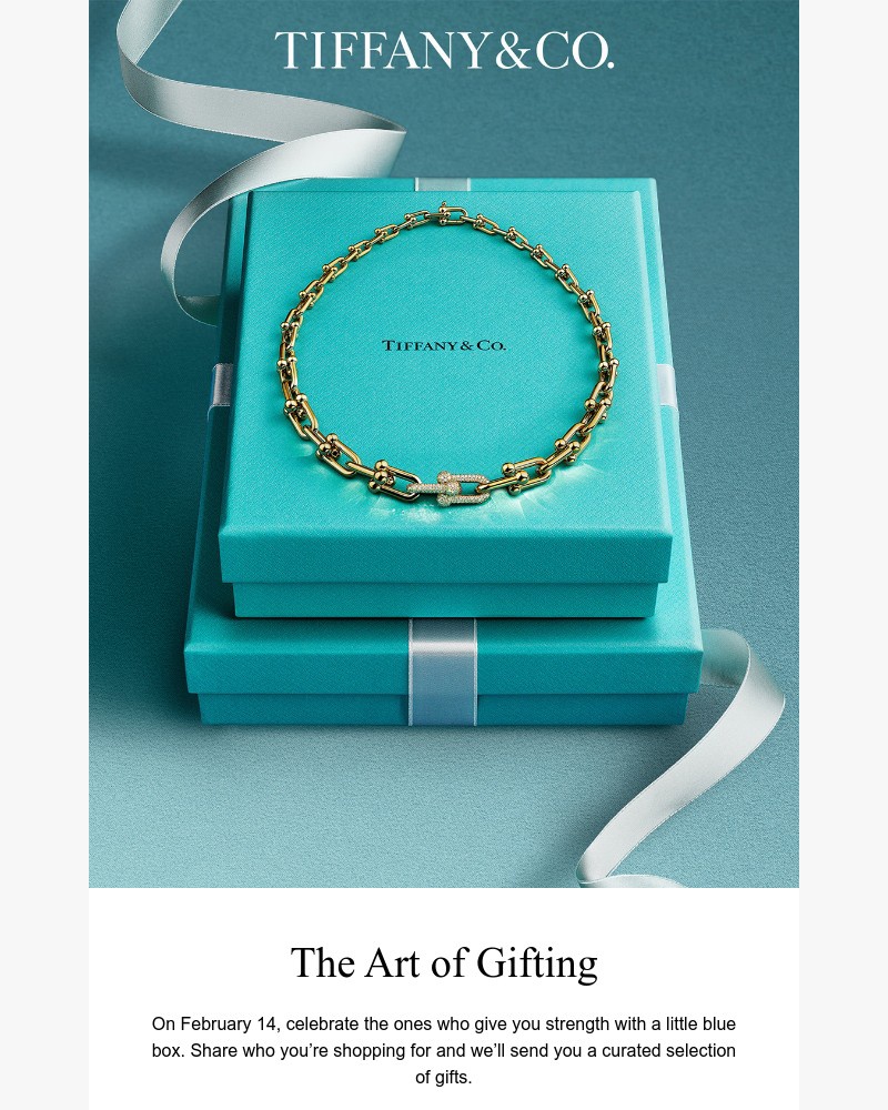 Screenshot of email sent to a Tiffany & Co Newsletter subscriber